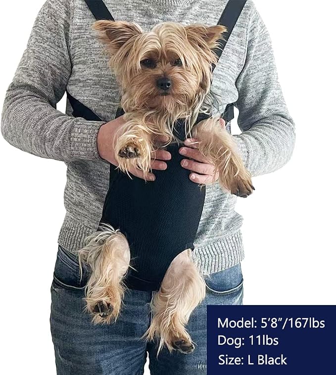 Leconpet Pet Carrier Backpack, Legs Out Adjustable Pet Front Cat Dog Carrier - Image 3