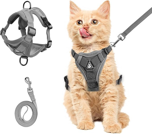 Wanheart cat Chest Harness and Leash, Anti-Escape Adjustable Soft mesh cat by Unknown