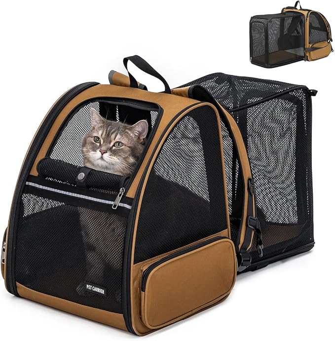 Cat Backpack，Expandable Cat Carrier Backpack, Dog Backpack Carrier and Pet by Unknown