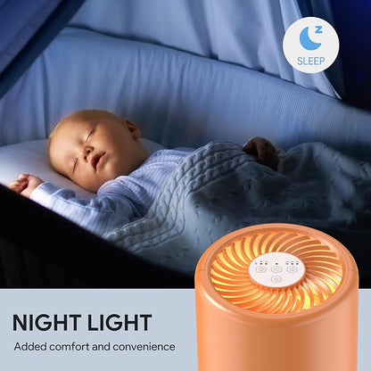FULMINARE Air Purifiers for Home Bedroom H13 True HEPA Air Purifier, 3 Speeds - Image 8
