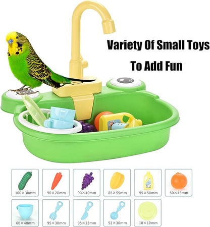 PINVNBY Parrot Bath Tub Bird Automatic Bathtub - Image 5