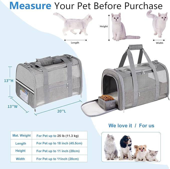 Large Cat Carrier Dog Carrier, Pet Carrier - Image 4