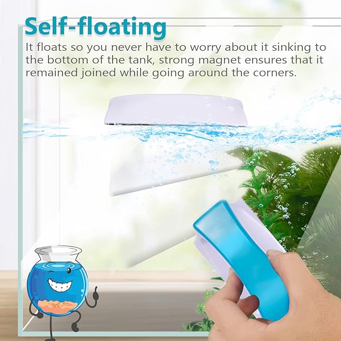 Magnetic Aquarium Fish Tank Glass Algae scrapers Glass Cleaner Scrubber Clean - Image 6