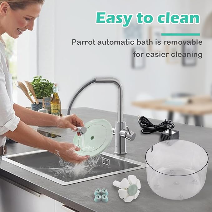 Automatic Bath for Birds, Parrot Bathtub - Image 5