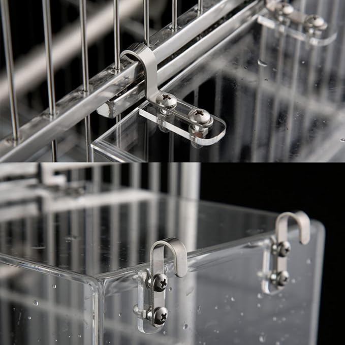 Hanging Bird Bath Cube Bird Bathtub Bath Shower Box Bowl Cage Accessory - Image 3