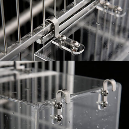 Hanging Bird Bath Cube Bird Bathtub Bath Shower Box Bowl Cage Accessory - Image 3
