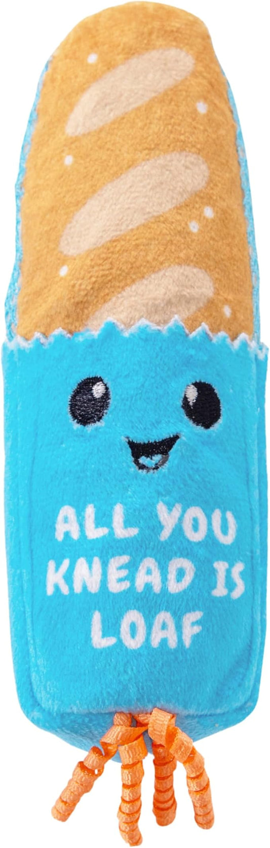 Catstages Loaf Kicker Toy with Catnip and Dental Mesh, Bread Shape, Plush and by Catstages