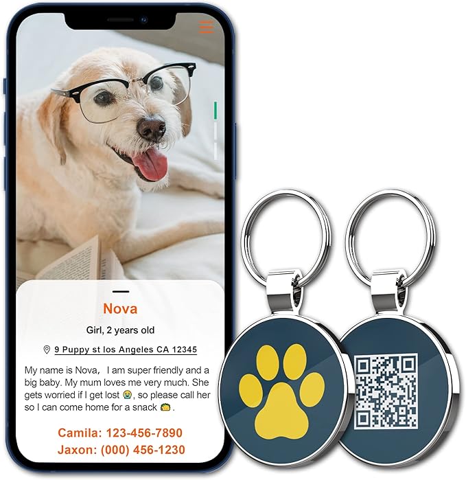 MYLUCKYTAG QR Code Pet ID | Personalized Dog & Cat Collar Tag | Online Profile - Image 4