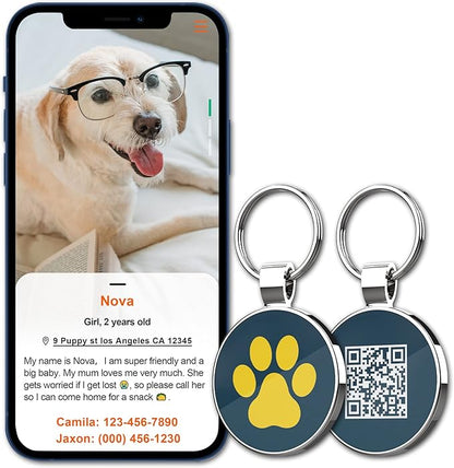 MYLUCKYTAG QR Code Pet ID | Personalized Dog & Cat Collar Tag | Online Profile - Image 4