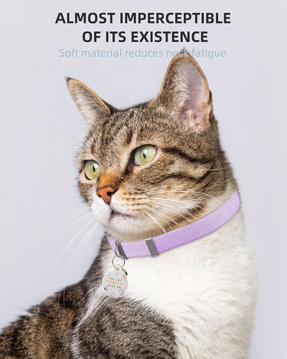 Cat Collar with Bell, Stretch Elastic Quick Release, Non Breakaway Lightweight - Image 5