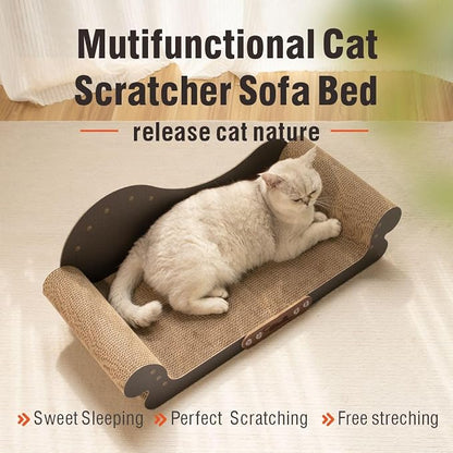 Sofa Shaped Cat Scratching Board, 26.6" Extra Large Scratcher Bed - Image 2