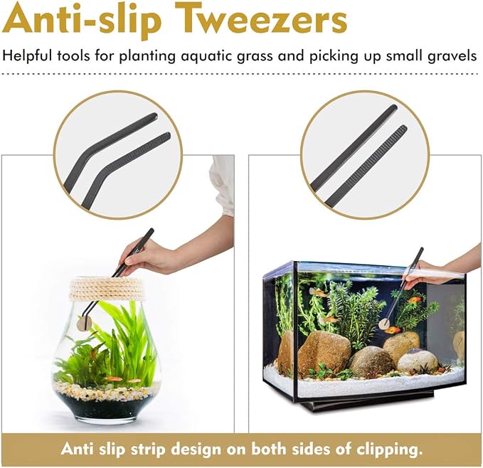hygger Long Stainless Steel Premium Aquarium Tools, - Image 6