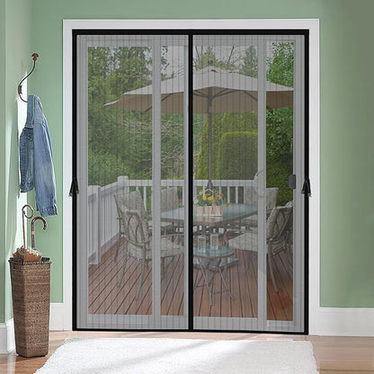 Magnetic Screen Door for 48 x 96 Inch French Door, Screen Itself Size: 50" x 97" by Iduontis