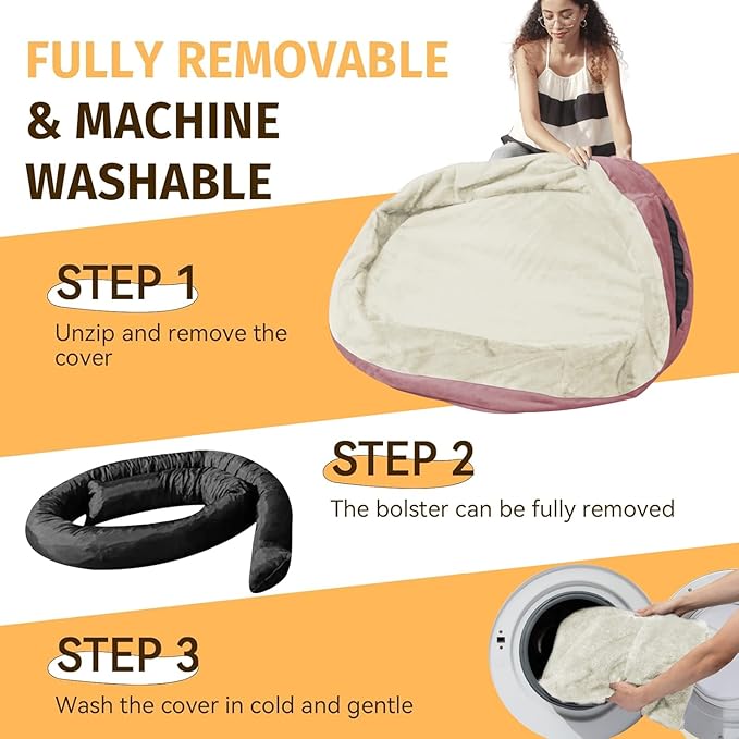 Orthopedic Waterproof Large Dog Bed: Memory Foam Washable Dog Bed - Image 5