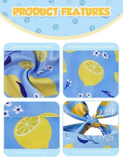 Luxury Double-Layer Dog Birthday Bandana – Handmade, Silk-Soft Polyester - Image 6