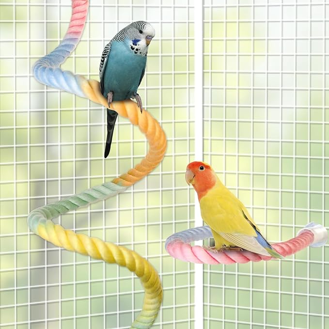 3PCS Parrot Perch, Soft Rope Bird Perches - Image 4