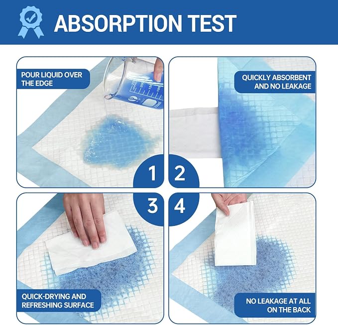 Bed Pads Disposable 40"X60" Super Absorbent Pee Pads, Oversized Underpads - Image 9