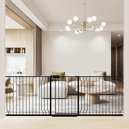 WAOWAO Baby Gate 85.83-95.24" Extra Wide Pressure Mounted Walk Through Swing by WAOWAOBABYSAFETYPRODUCTS
