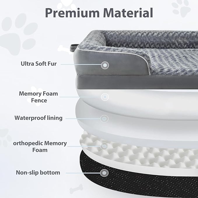 WNPETHOME Human Dog Beds for People Adults, Washable Faux Fur Nap Bed Adult - Image 2