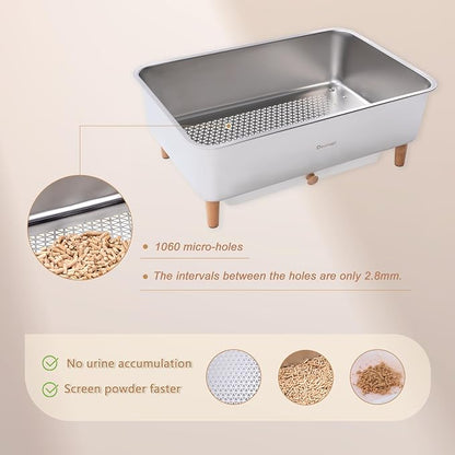 Stainless Steel Sifting Litter Box - Image 4