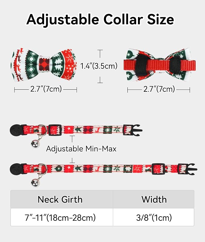 Joytale Upgraded Christmas Cat Collar - Image 5