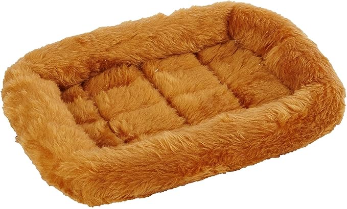 MidWest Homes for Pets QuietTime XXS Dog Bed – Cinnamon Faux Fur Bolster by MidWestHomesForPets