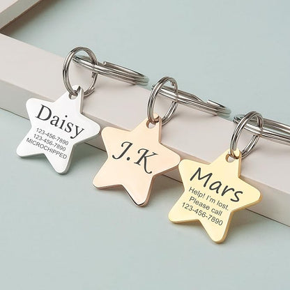 Anavia Personalized Pet ID Tags, Stainless Steel Glossy Laser Engraved Dog Cat - Image 9