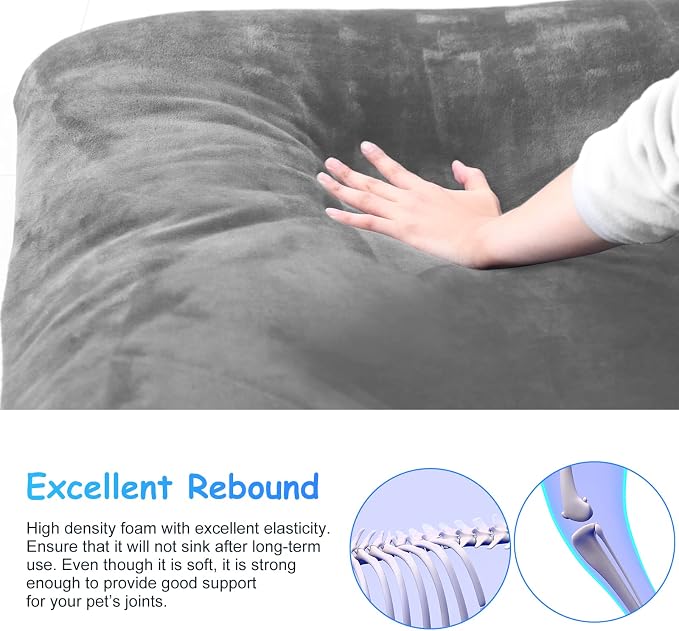 Dog Bed for 150 Pounds Dogs, Super Comfy Large Bed, 47 Inches Orthopedic - Image 2