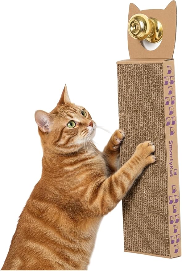 SmartyKat Scratch Up Corrugated Hanging Cat Scratcher, Catnip Infusion by SmartyKat