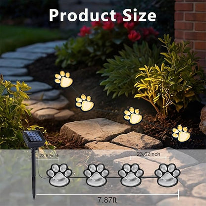 Paw Print Solar Lights - Image 2