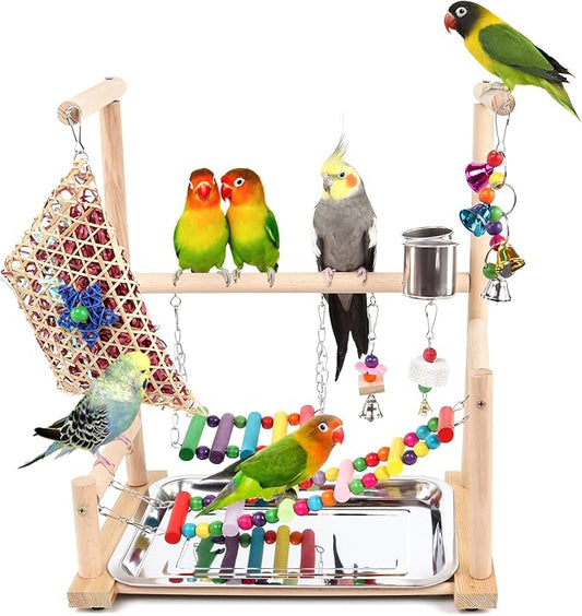 Bird Playground, Playstand for Parrot Cage Accessories by HPAWHOMEPART