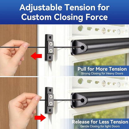 RV Screen Door Closer with Adjustable Tension, Aluminum RV Door Closer Kit - Image 6