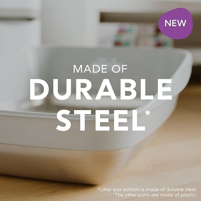 Litter Genie Platinum Stainless Steel Litter Box | Durable, Modern Design - Image 2