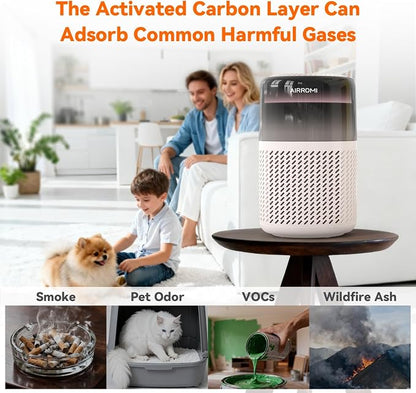 AIRROMI HEPA Air Purifier for Bedroom&Home, Pet Air Purifier for Home Pets - Image 5