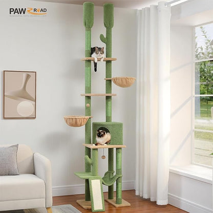 PAWZ Road Cactus Cat Tree Floor to Ceiling Cat Tower - Image 9