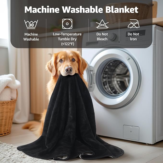 LOOBANI Waterproof Blanket for Bed: Reversible Soft Flannel Twin Bed Blanket - Image 8