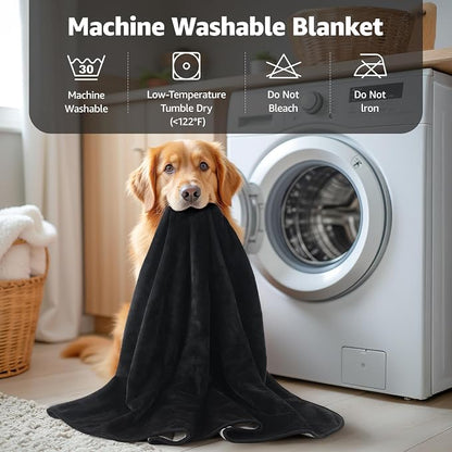 LOOBANI Waterproof Blanket for Bed: Reversible Soft Flannel King Size Bed - Image 8