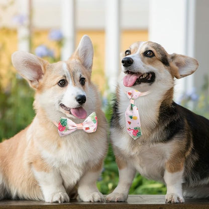 Reginary 100 Pieces Dog Bow Tie Collar Set Include 40 Dog Neckties, and 30 - Image 4
