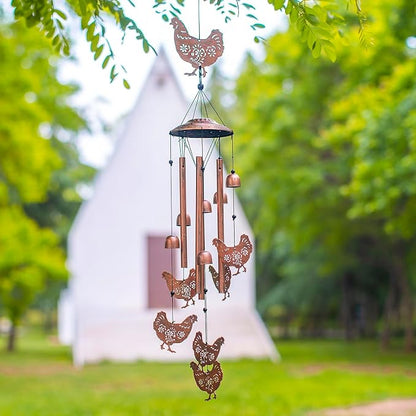 Chicken Wind Chimes for Outside, Chicken Gifts for Women/Men/Sympathy/Memorial - Image 2