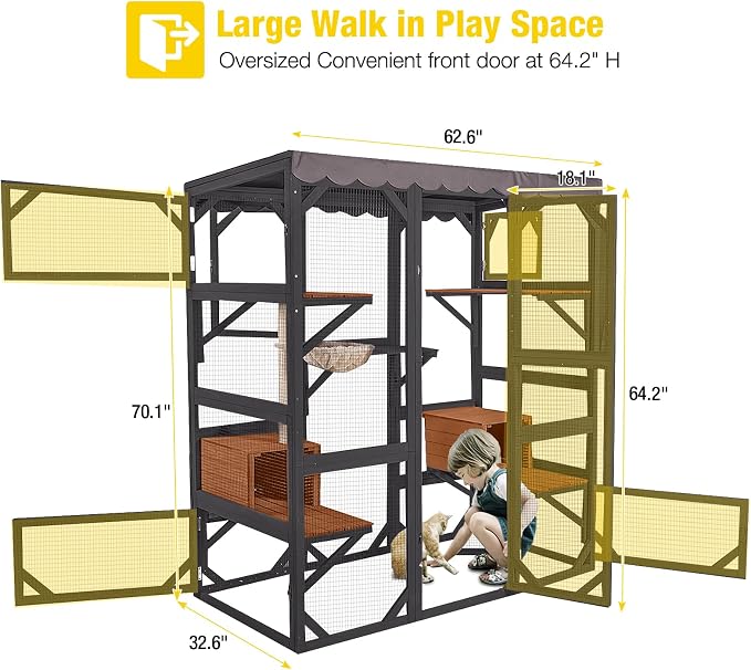 Aivituvin Catio Outdoor Cat Enclosure - Image 9