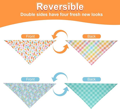 Easter Dog Bandana Small 2PCS, Colorful Scarf - Image 6
