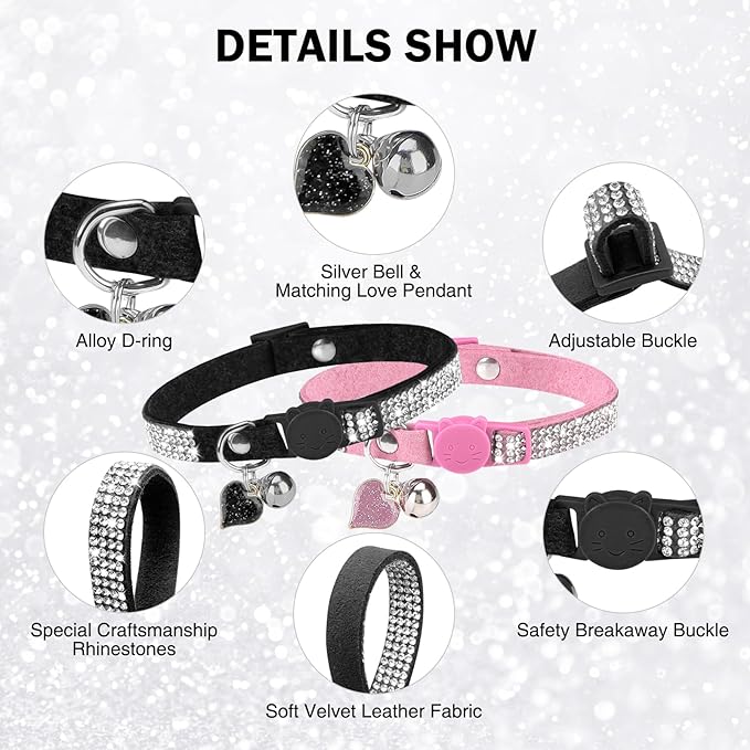 Rhinestone Cat Collar Breakaway - Image 2