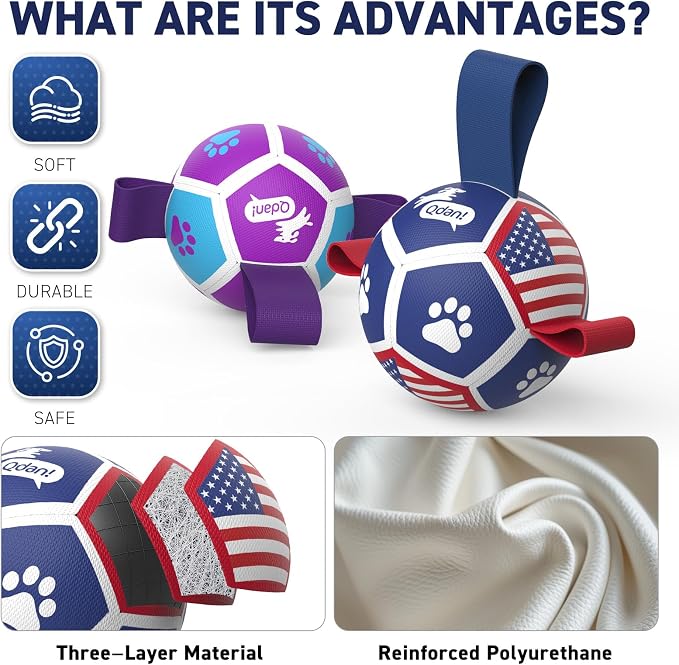 QDAN 2 Pack Small Dog Toys, Puppy Balls, Dog Balls - Image 7