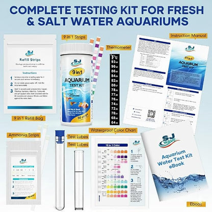 11 in 1 - Aquarium Test Strips | 950 Tests - 150 Strips | Fish Tank Aquariums - Image 2