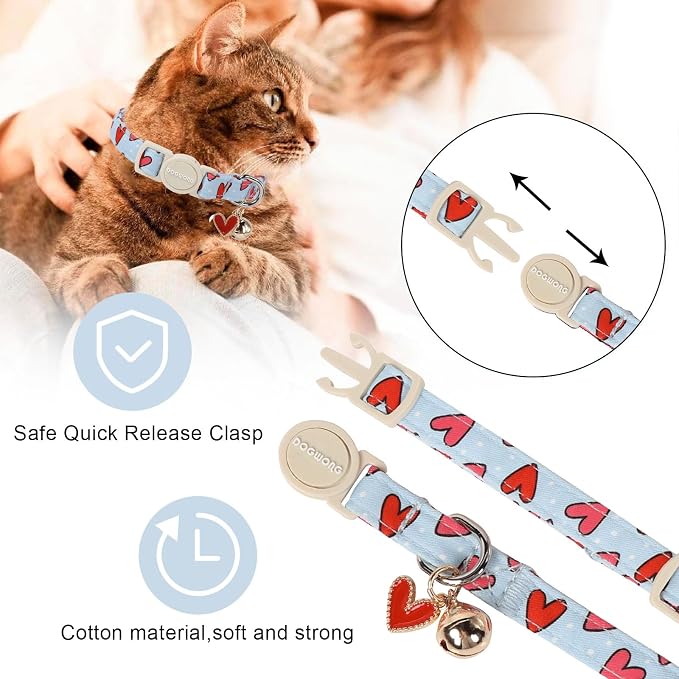 Cat Collar, 2 Pack Cat Collars Breakaway - Image 2