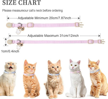 Unique style paws 2 Pack Spring Summer Kitten Collar Breakaway - Image 3