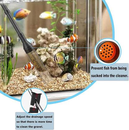 Carefree Fish Aquarium Gravel Cleaner 6Ft Hose Fish Tank Water Changer Gravel - Image 5