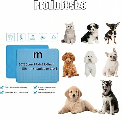 Upgraded Dog Cooling Mat, Pet Cooling Mats, Washable & Portable Pet Soft Pad - Image 2
