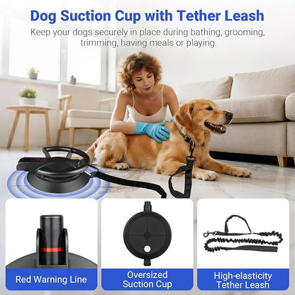 Dog Bathing Suction Cup with Tether, High Elasticity Nylon Dog Bathing Tether - Image 3