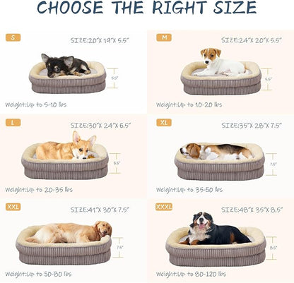 Orthopedic Dog Bed for Medium Dogs Breeds, High Density Egg Crate Foam Dog Sofa - Image 5